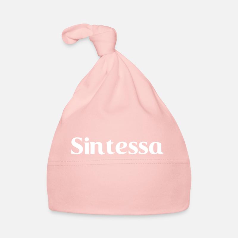 Sintessa - Weiße Schrift Baby Bio-Mütze