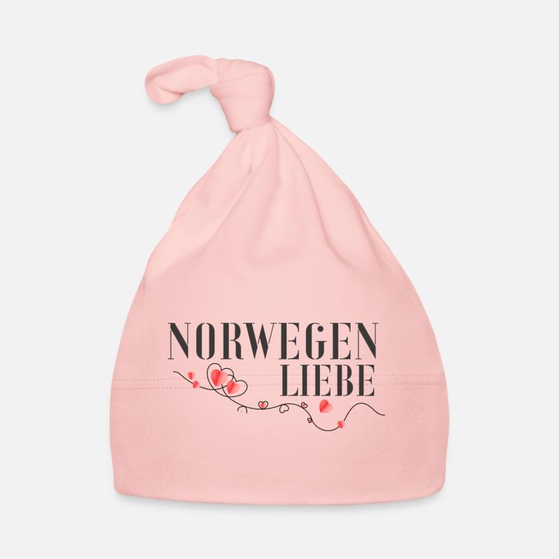 L’amour de la Norvège - Bonnet bio Bébé - rose