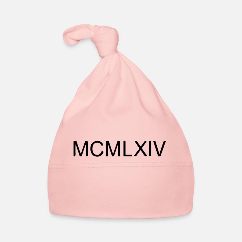 Roman numeral year_1964 Organic Baby Cap