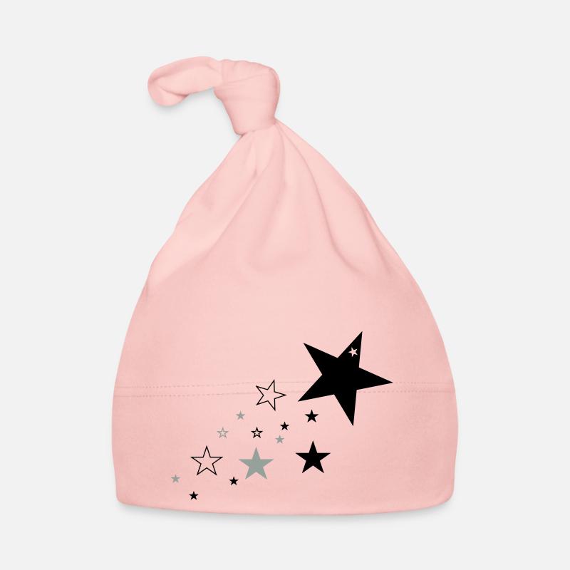 Sterne 1 - Baby Bio-Mütze - Rosa