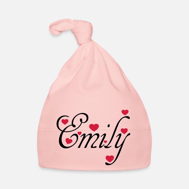 ♥ټI Love Emily-Vector Cute Confession Designټ♥ - Organic Baby Cap - pink