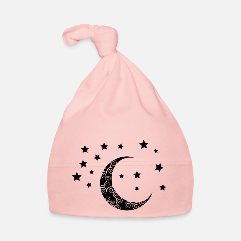 mond_sterne_002 Organic Baby Cap