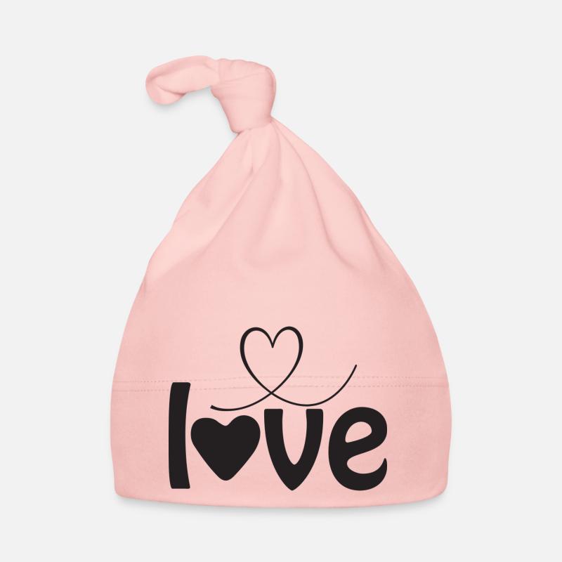 J’adore la Saint-Valentin Bonnet bio Bébé