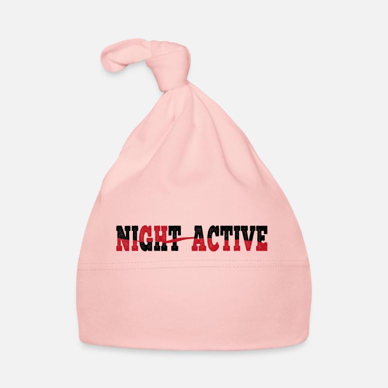 NIGHT ACTIVE T-shirt pullover sweatshirt Organic Baby Cap