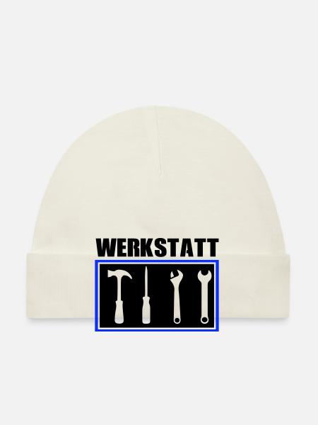 werkzeug werkstatt - Baby Bio-Mütze - Rosa - Vorne