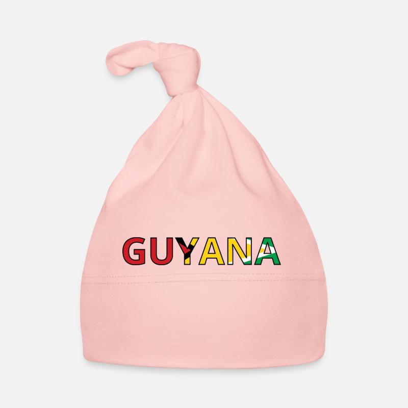 Drapeau Guyana Bonnet bio Bébé