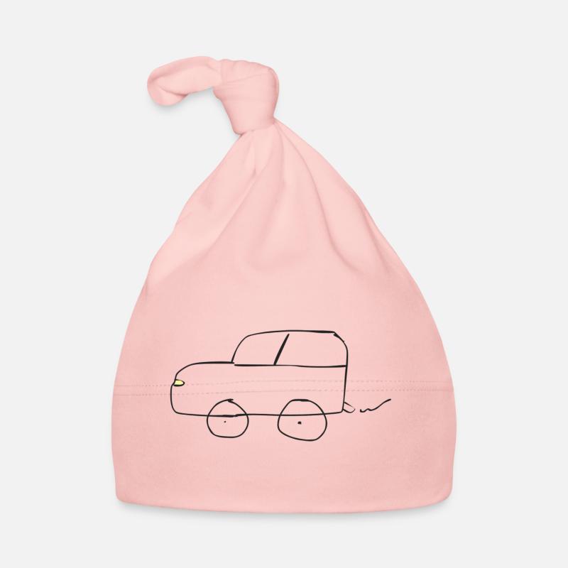 Drawn car Organic Baby Cap