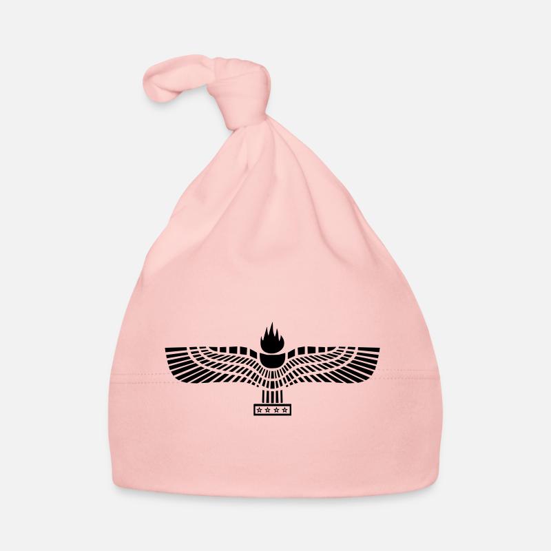 Aramäische Flagge Schwarz Baby Bio-Mütze