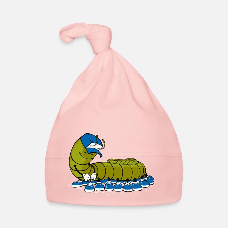 Mille et une pattes - Bonnet bio Bébé - rose