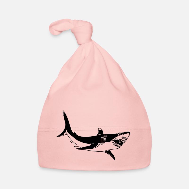 Great White Baby Bio-Mütze