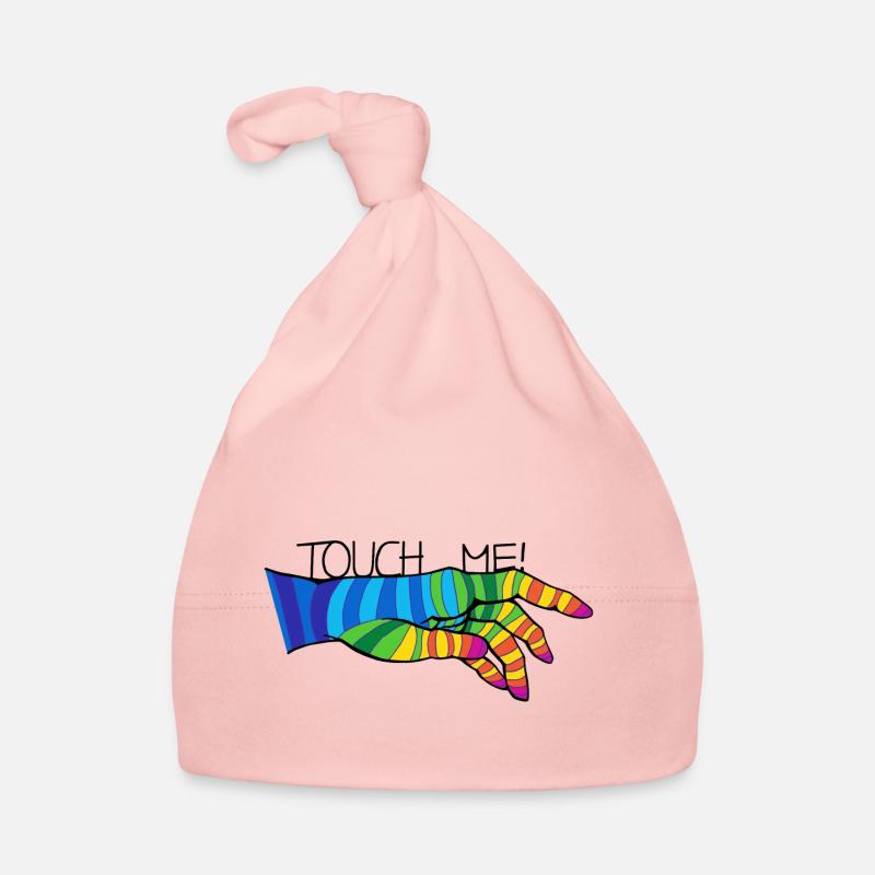 TOUCHE-MOI ! - Bonnet bio Bébé - rose