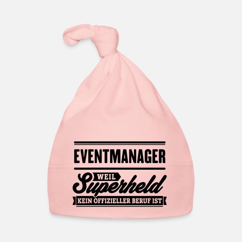 Superheld Eventmanager - Baby Bio-Mütze - Rosa