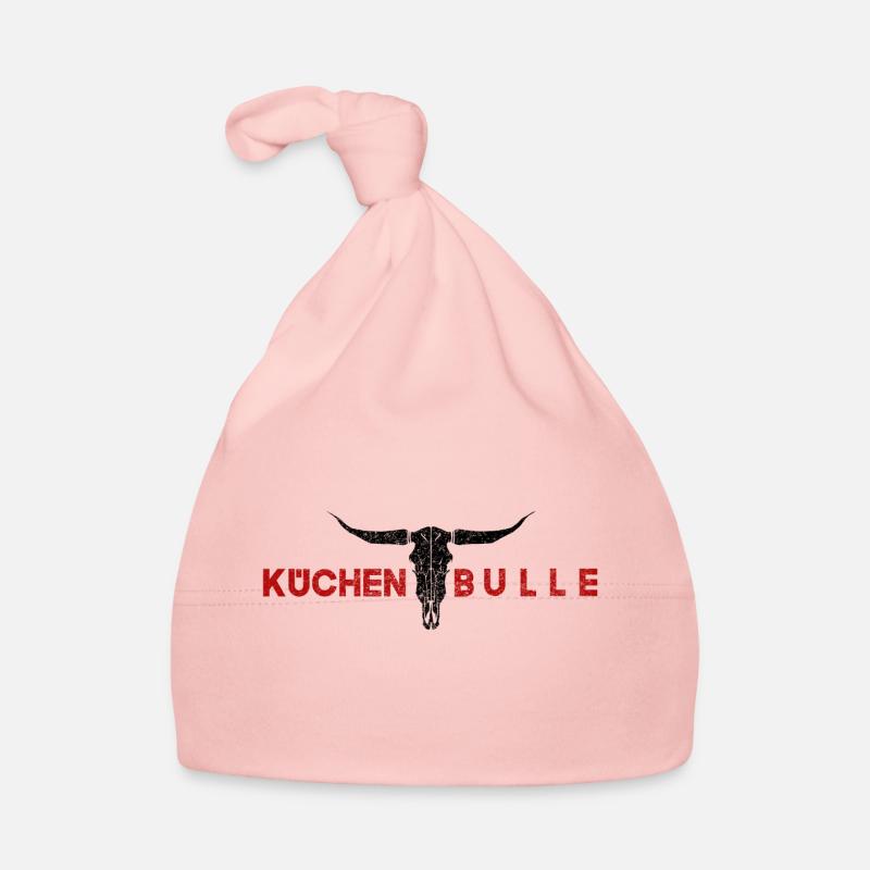 Küchenbulle rot schwarz Baby Bio-Mütze