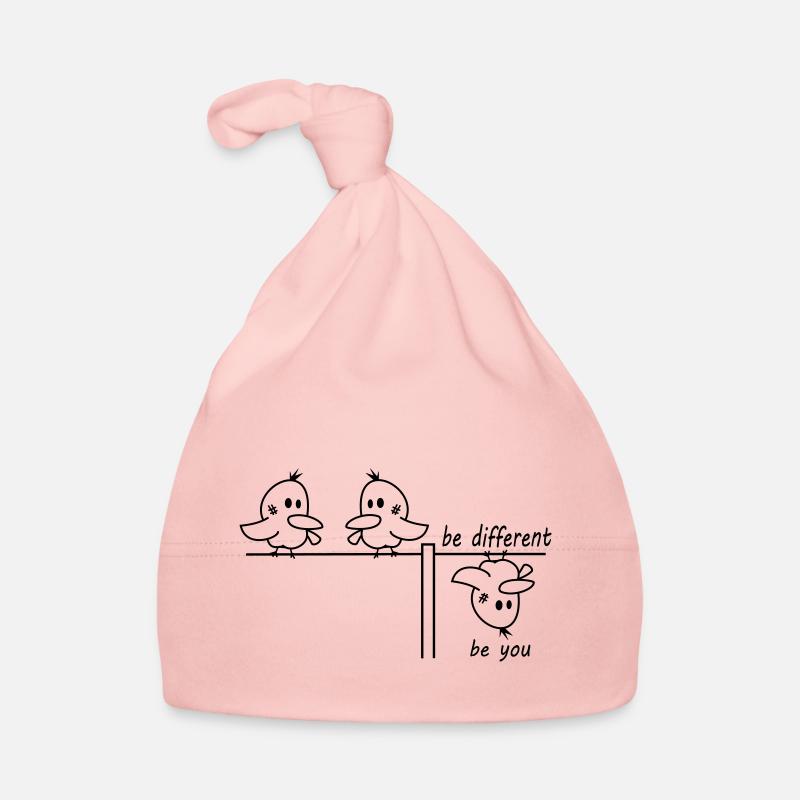 be different be you Vogel - Baby Bio-Mütze - Rosa