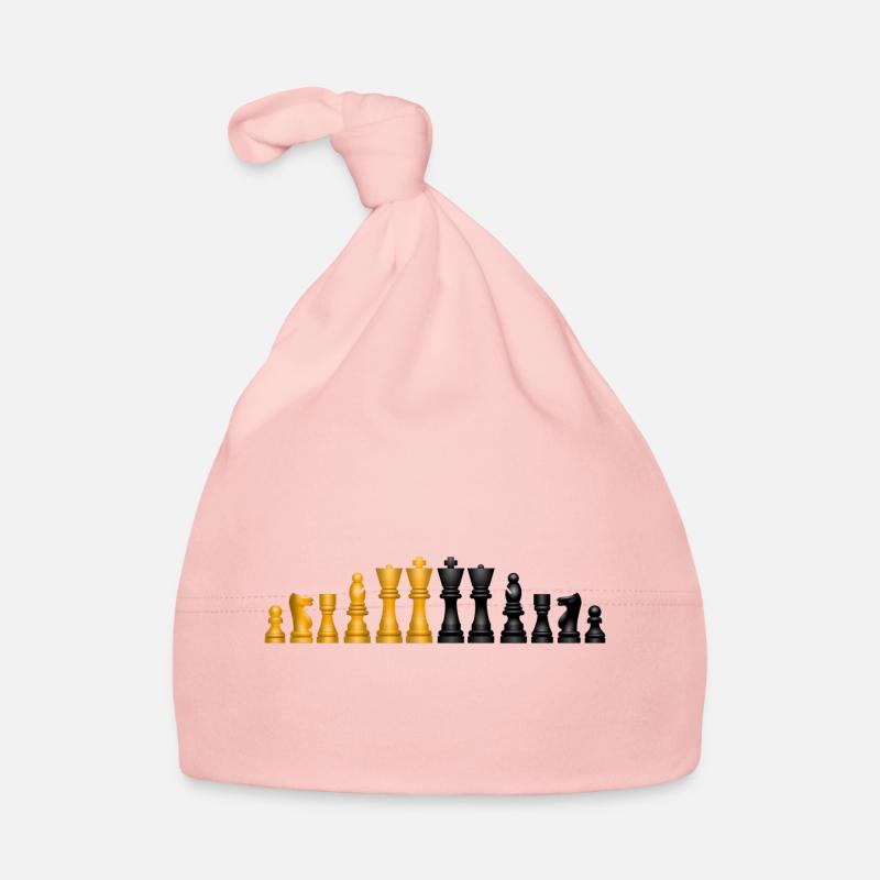 Chess pieces Organic Baby Cap