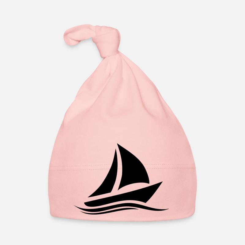 Segelboot - Baby Bio-Mütze - Rosa