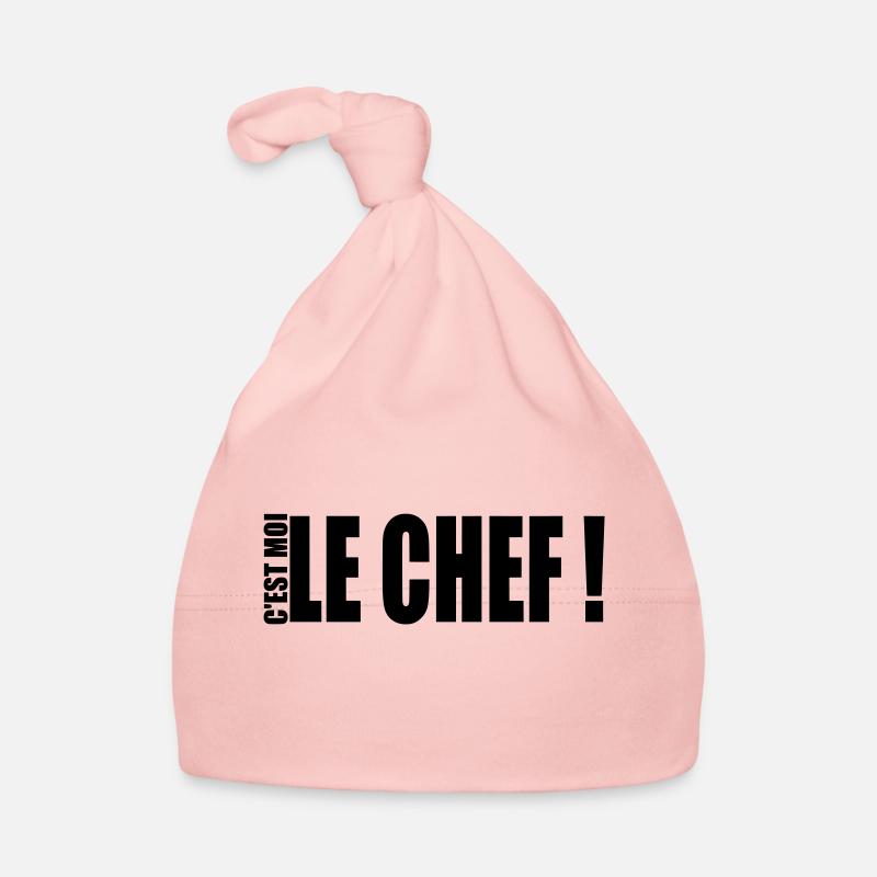 c'est moi le chef ! - Baby Bio-Mütze - Rosa