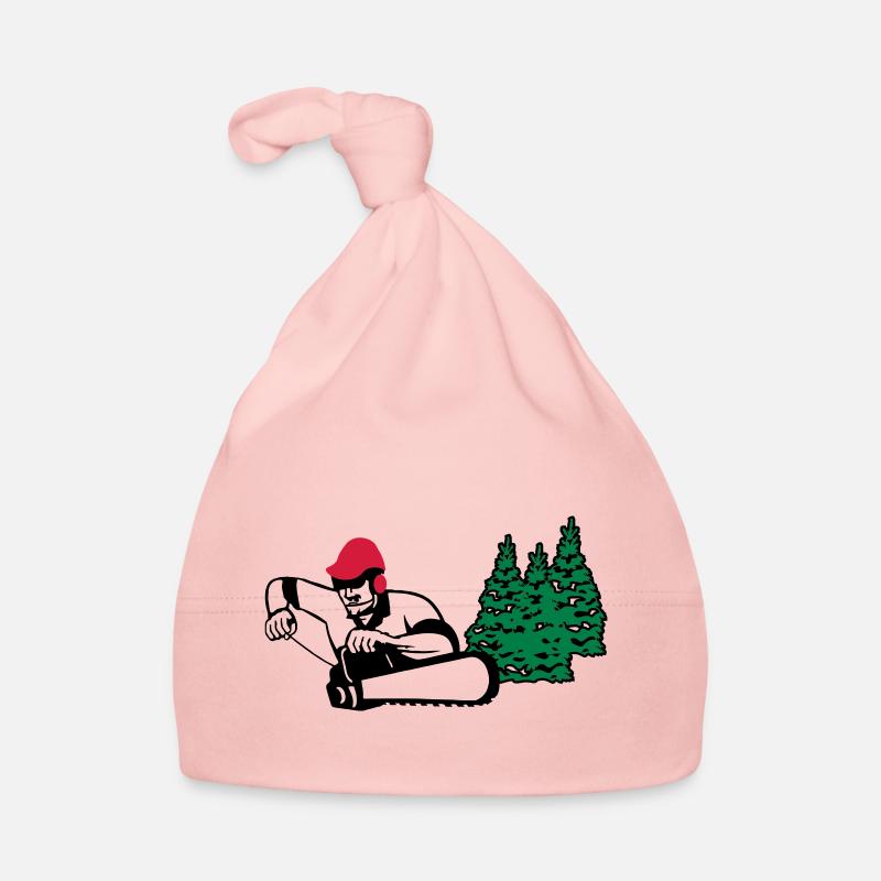 bûcheron - Bonnet bio Bébé - rose