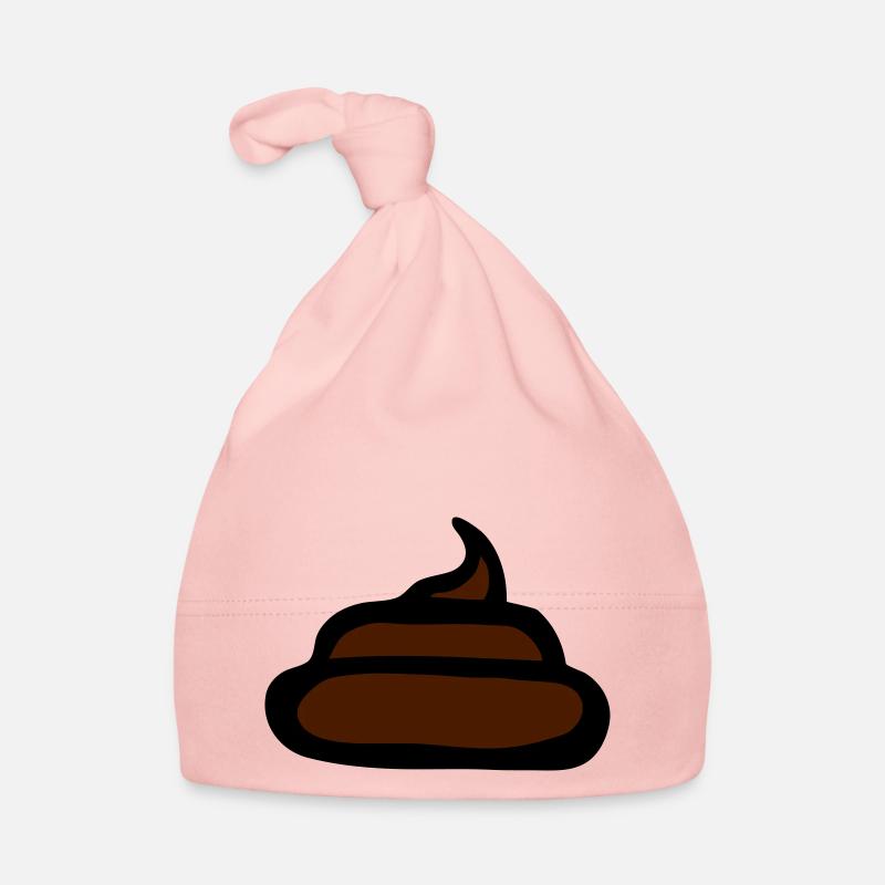 stront poo poop shit crap fun design Bio-muts voor baby's