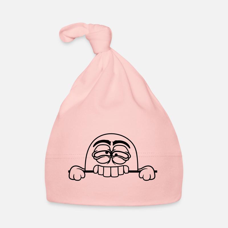 text field ghost bite shield wall keep spooky Organic Baby Cap