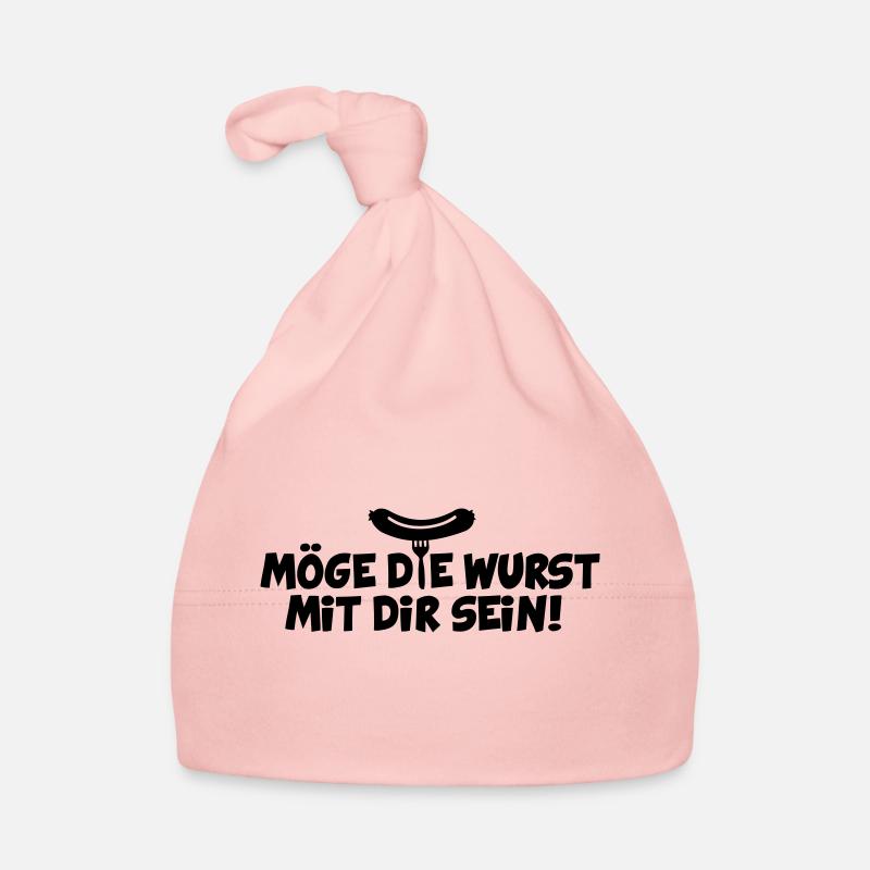 MÖGE DIE WURST MIT DIR SEIN - Baby Bio-Mütze - Rosa