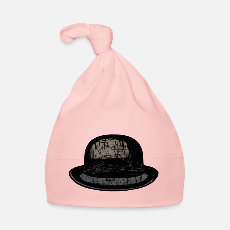 Fancy bowl hat drawing Organic Baby Cap