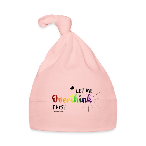 Amy's 'Overthink' design (black txt) - Organic Baby Cap