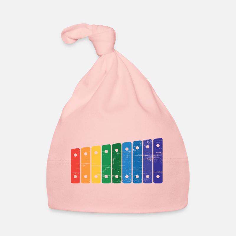 Marimba rainwow - coole Marimba Instrument Geschenk Baby Bio-Mütze