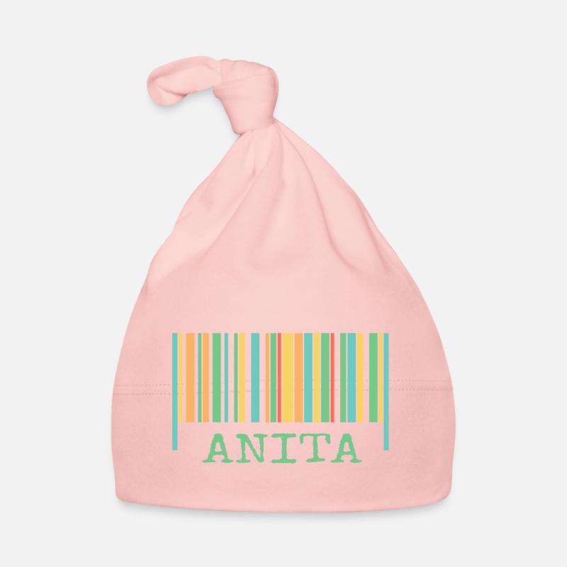 Strichcode Anita - Baby Bio-Mütze - Rosa