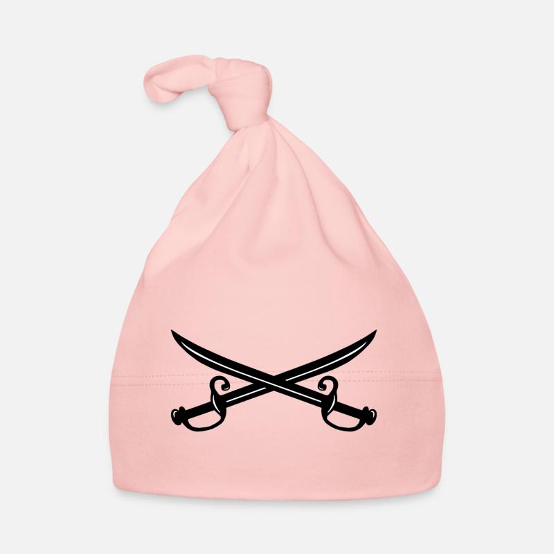 Épées croisées, pirates, pirates Bonnet bio Bébé