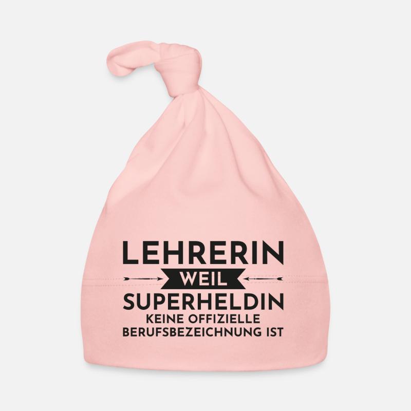 Lehrerin superheldin Geschenk Schule Professor Baby Bio-Mütze