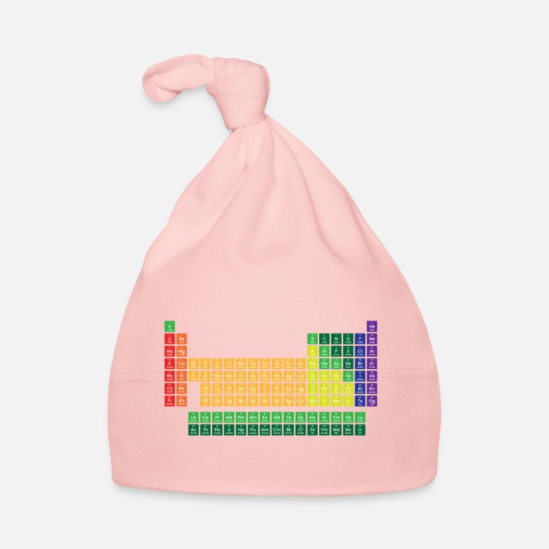 Periodensystem der Elemente - Baby Bio-Mütze - Rosa