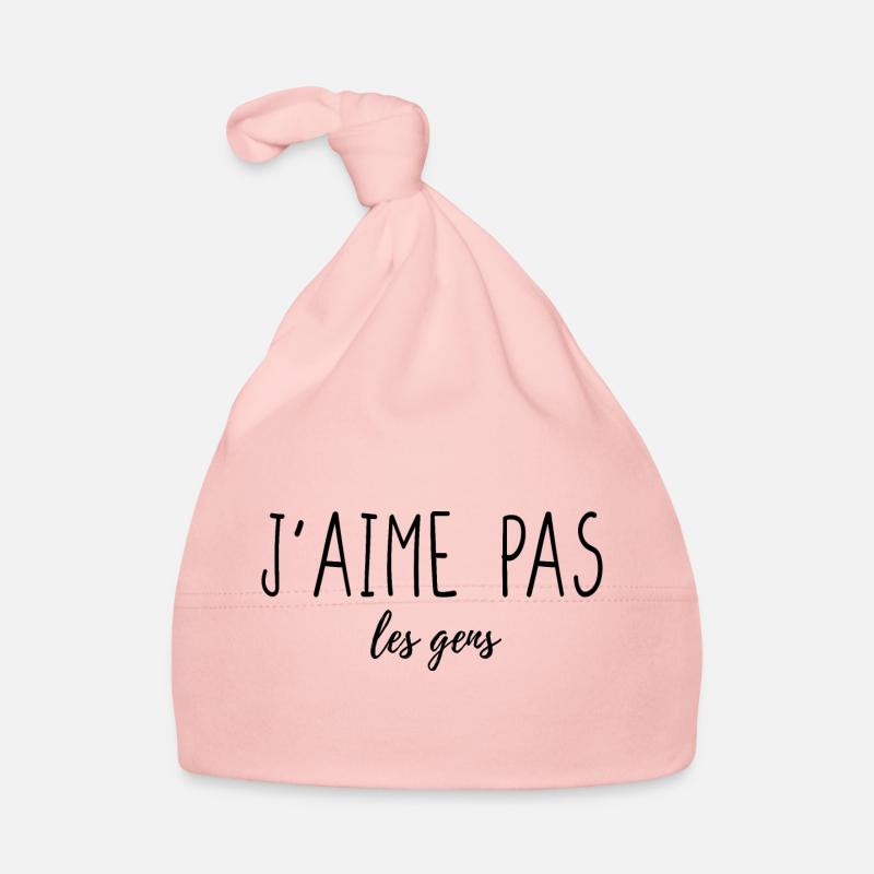 J'aime pas les gens Bonnet bio Bébé