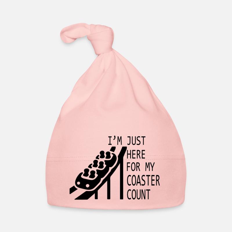 Rollercoaster Roller Coaster - Organic Baby Cap - pink