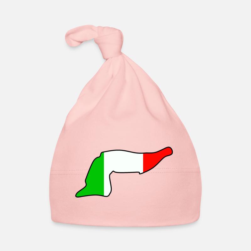 Imola circuit with flag Organic Baby Cap