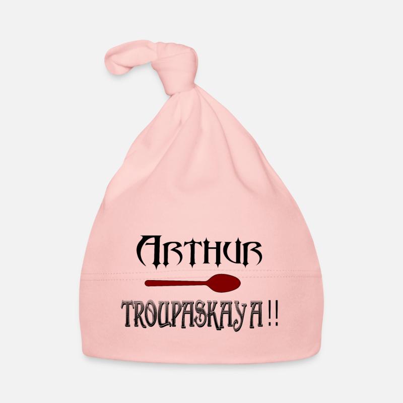 Arthur, Cuillère, TROUPASKAï A - Bonnet bio Bébé - rose