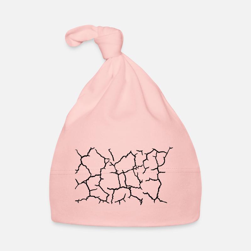 Bottom Cracks Pattern Texture Organic Baby Cap
