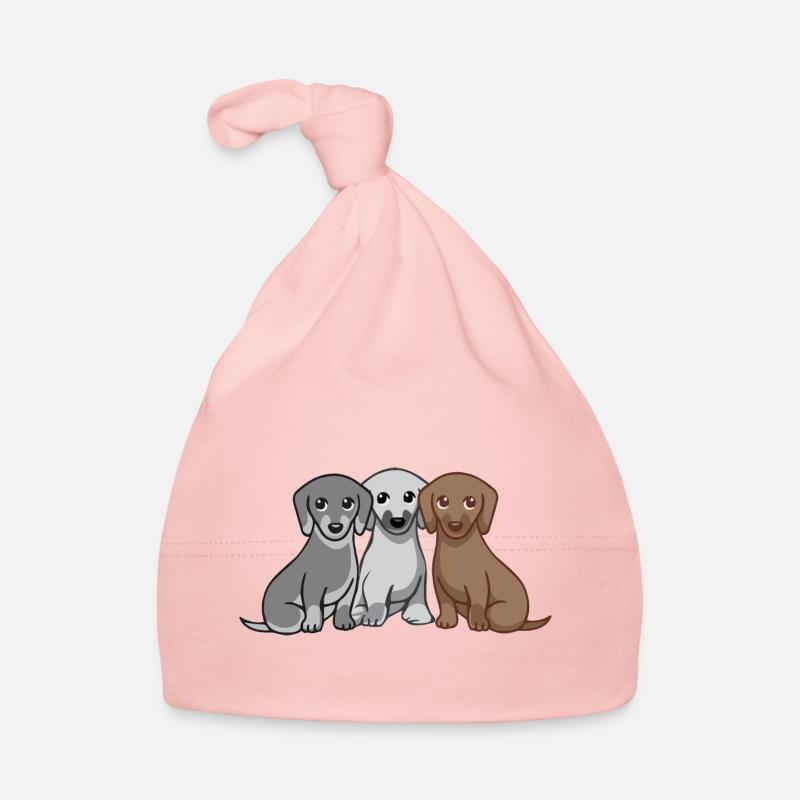 Drei Hunde Baby Bio-Mütze