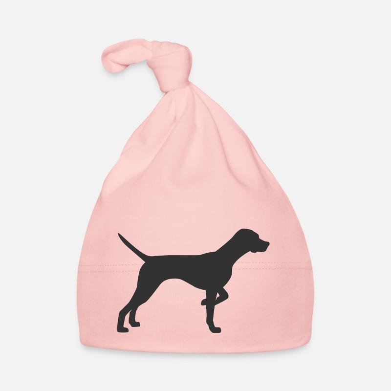 pointer dog silhouette Organic Baby Cap