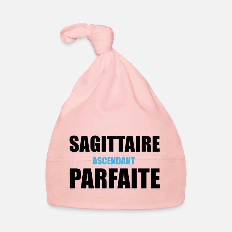 sagittaire ascendant parfaite - Bonnet bio Bébé - rose