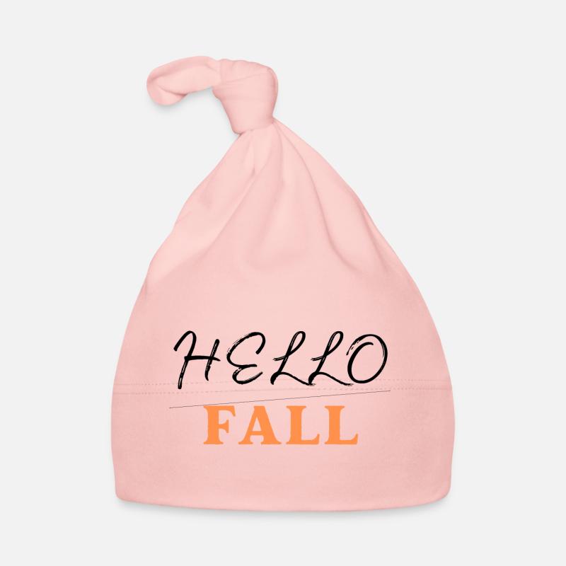 HELLO FALL, autumn fall Organic Baby Cap