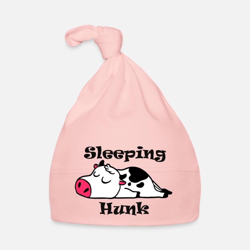 Sleeping Hunk Crow Organic Baby Cap