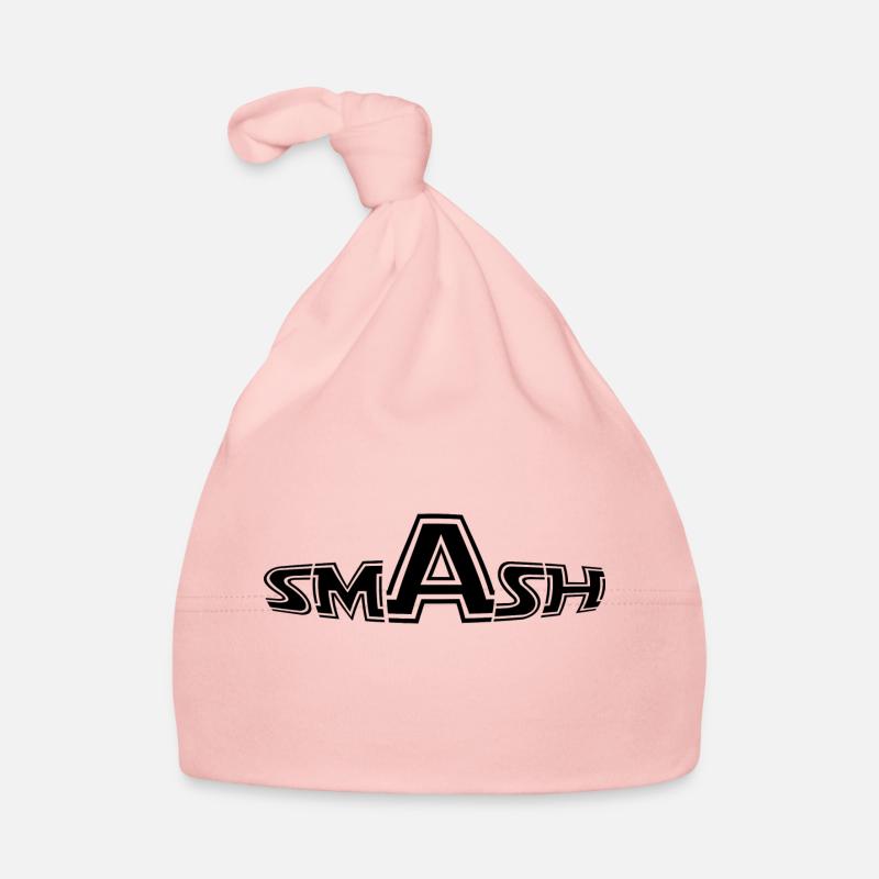 Noir - SMASH IT - Bonnet bio Bébé - rose