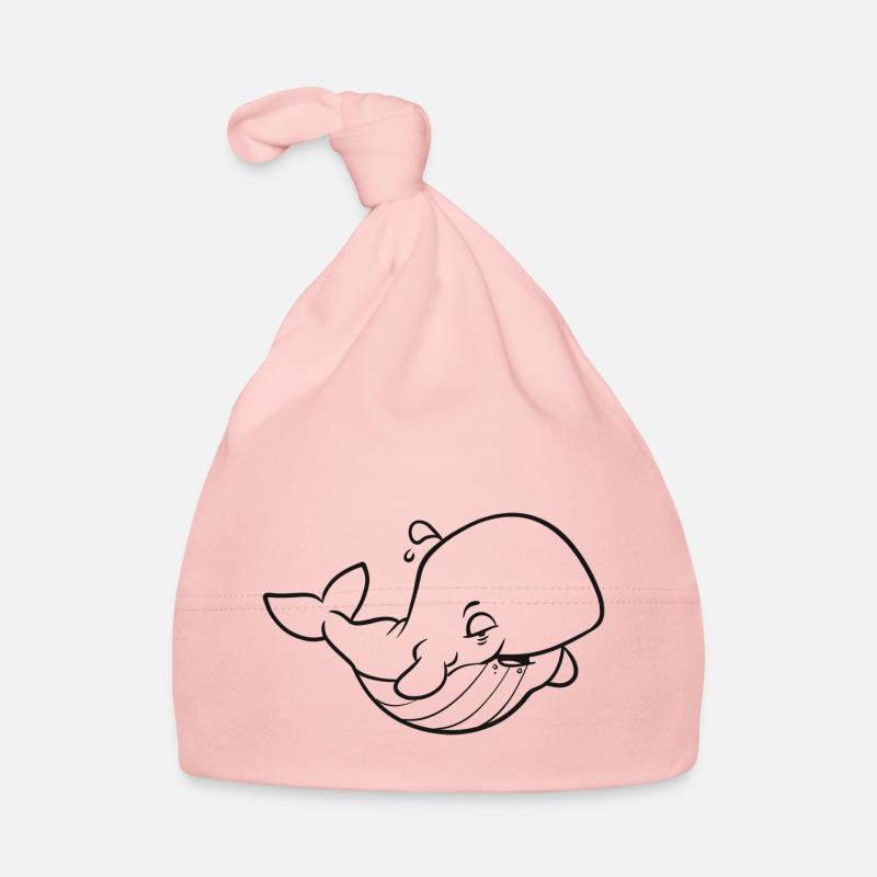 Ein dicker, glücklicher Wal Baby Bio-Mütze