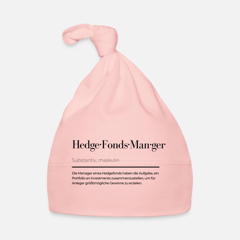 Définition du gestionnaire de fonds de couverture - Bonnet bio Bébé - rose