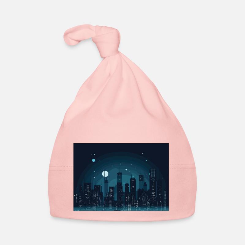 Città notturna Cappellino ecologico per neonato