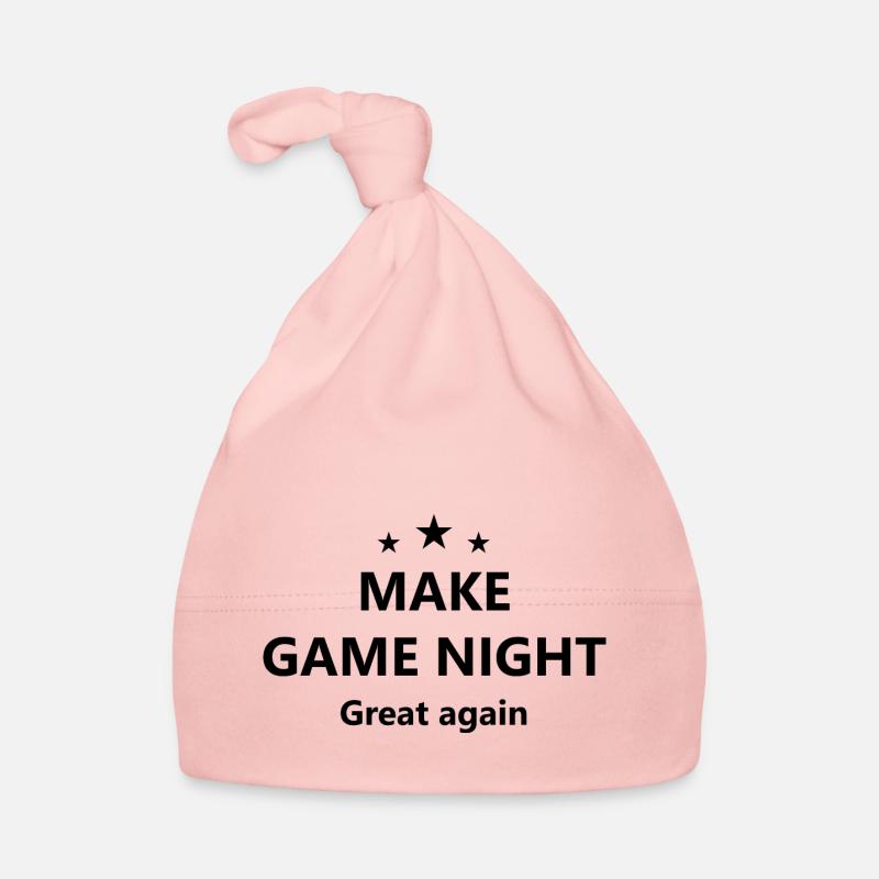 Boardgame Chess Backgammon Game Night Organic Baby Cap