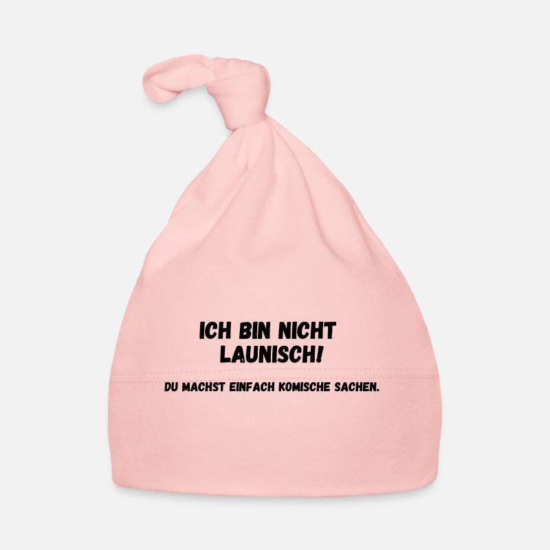 Ich bin nicht launisch - Baby Bio-Mütze - Rosa