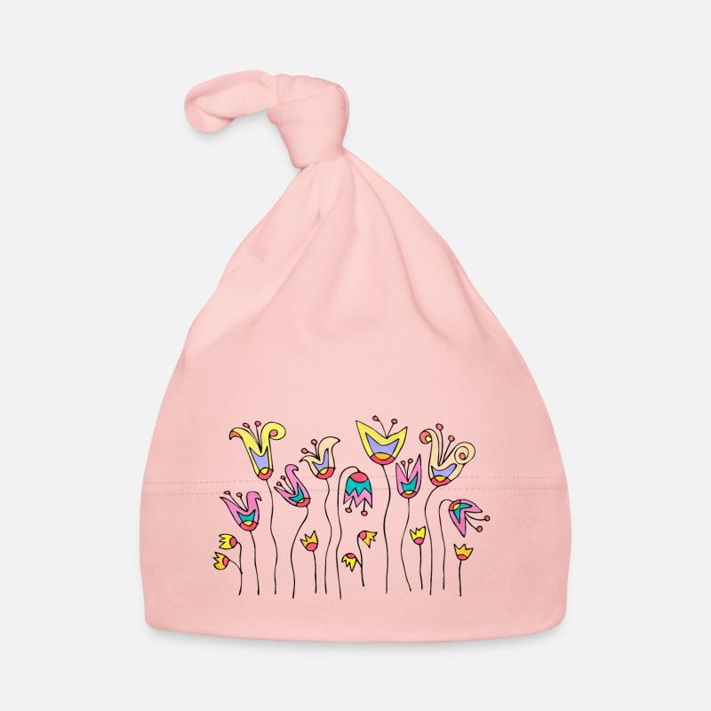 Blumen Baby Bio-Mütze