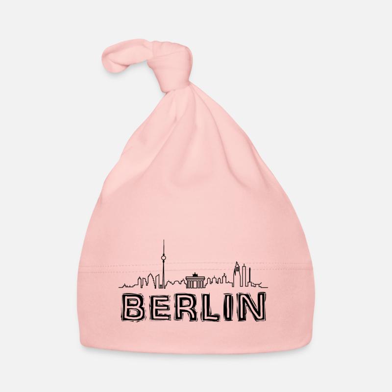 BERLIN 2023 Capitale de l’Allemagne - Bonnet bio Bébé - rose